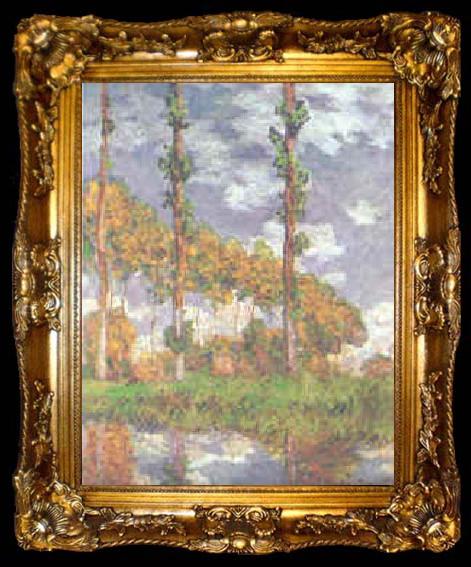 framed  Claude Monet Poplars at Giverny, ta009-2